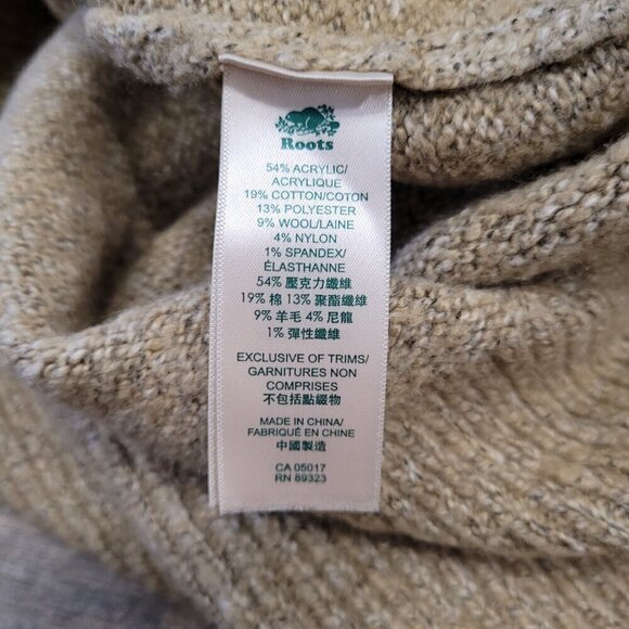 ROOTS | Turtleneck Sweater Dress Long Sleeve Tunic Top | Sz. S - Picture 6 of 6